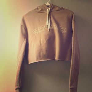 “Empowered” Crop Hoodie